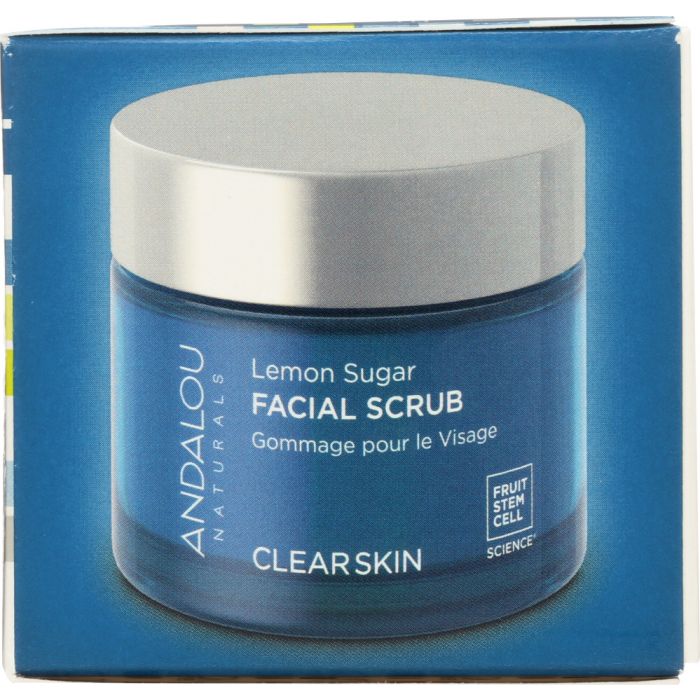 Side photo of Andalou Naturals Clarifying Facial Scrub Lemon Sugar