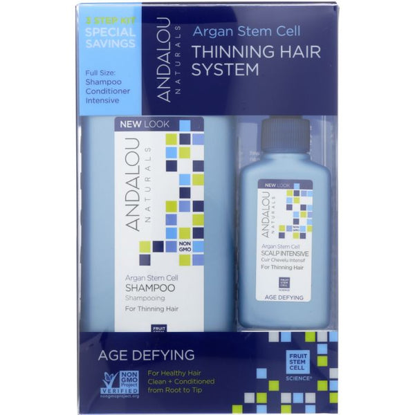 Product photo of Andalou Naturals Argan Stem Cells Thinning Hair System Age Defying