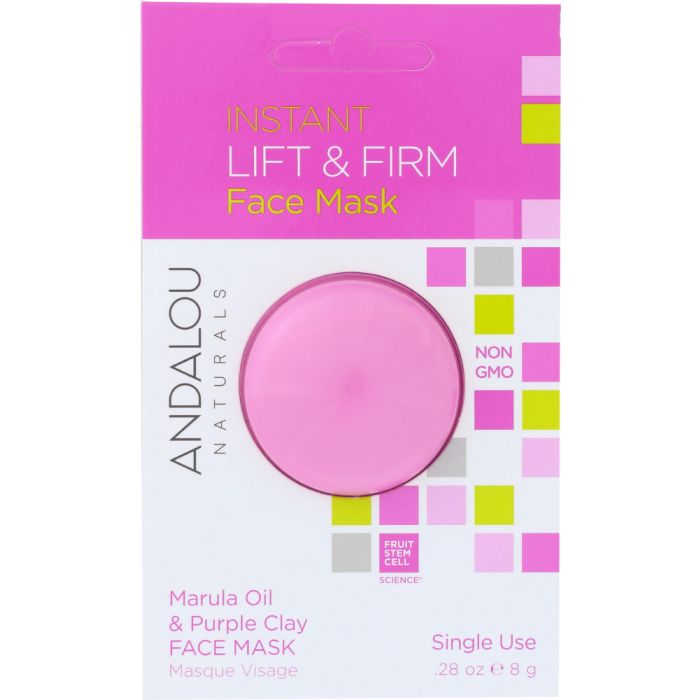 Product photo of Andalou Naturals Instant Lift & Firm Face Mask Marula Oil & Purple Clay 