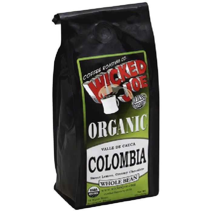 A Product Photo of Wicked Joe Organic Colombia Whole Bean Coffee
