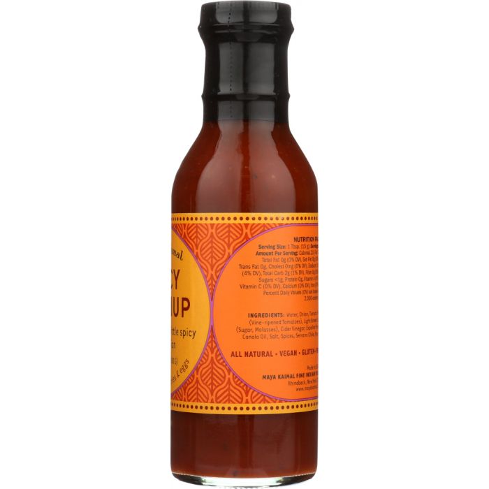 Side Label  Photo of Maya Kaimal Spicy Ketchup