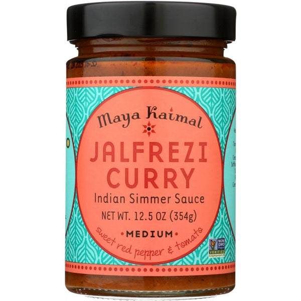 A Product Photo of Maya Kaimal Jalfrezi Curry Indian Simmer Sauce
