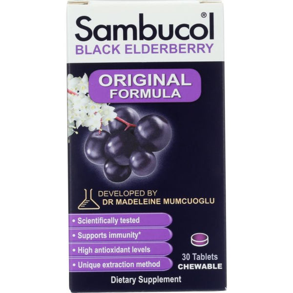 A Product Photo of Sambucol Black Elderberry Original Formula Dietary Supplement Tablets