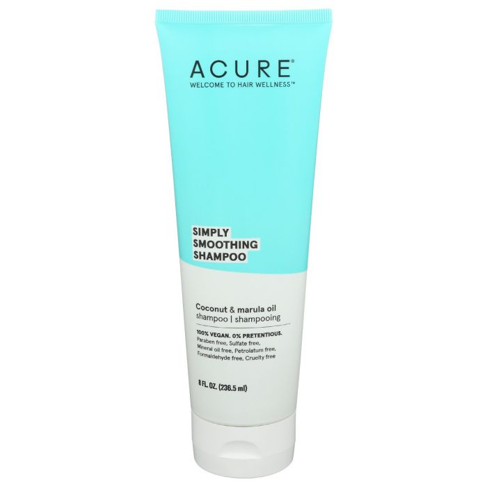 A Product Photo of Acure Simply Smoothing Shampoo