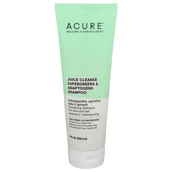 A Product Photo of Acure Juice Cleanse Supergreens Adaptogens Shampoo