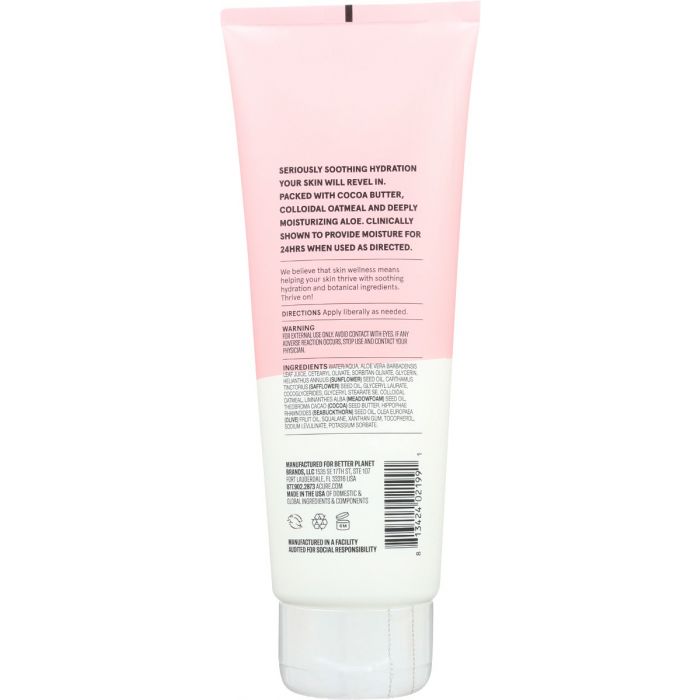 Back Packaging Photo of Acure Seriously Soothing 24hr Moisture Lotion