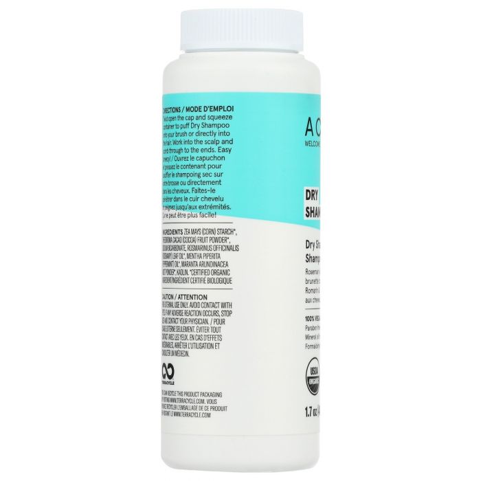 Side Label Photo of Acure Dry Shampoo