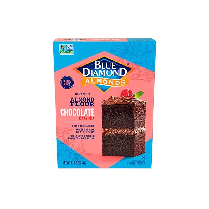 A Product Photo of Blue Diamond Chocolate Cake Mix