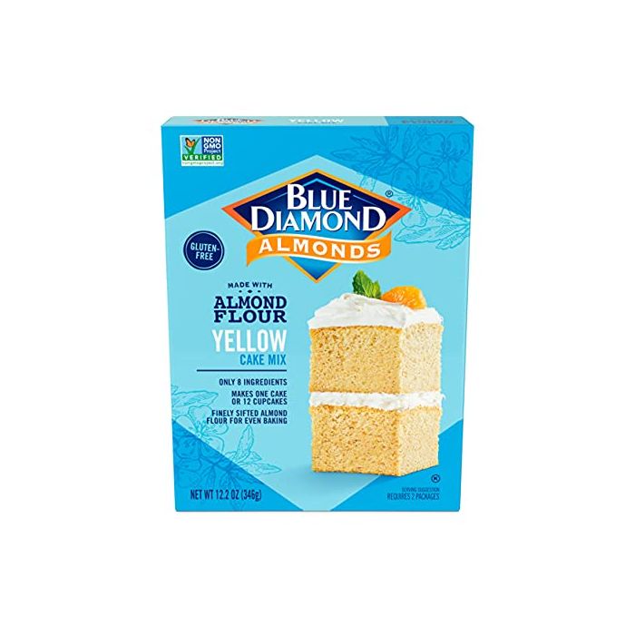 A Product Photo of Blue Diamond Yellow Cake Mix