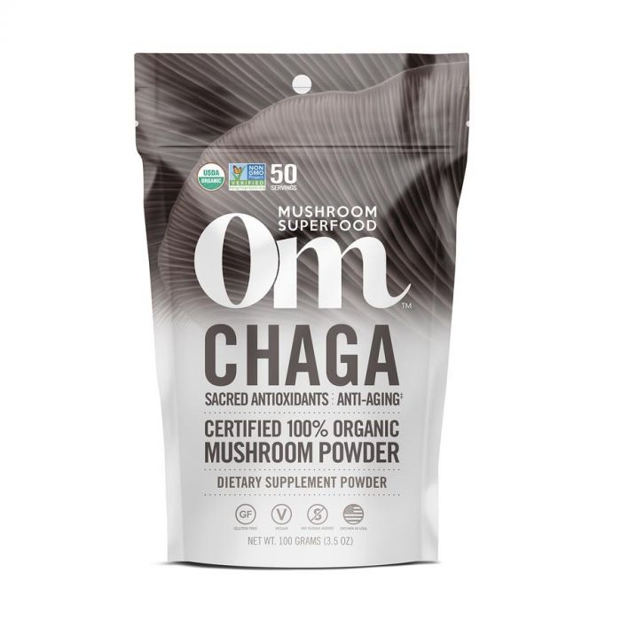 A Product Photo of OM Mushroom Chaga Mushroom Powder