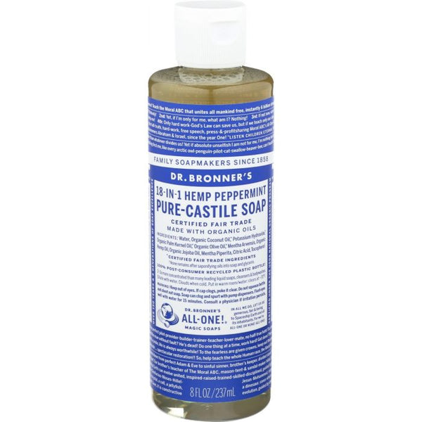 Product photo of Dr. Bronner Peppermint Pure Castile Liquid Soap