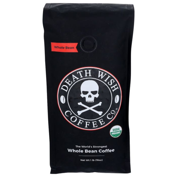 A Product Photo of Death Wish The World's Strongest Whole Bean Coffee