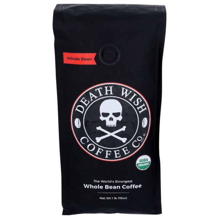 A Product Photo of Death Wish The World's Strongest Whole Bean Coffee