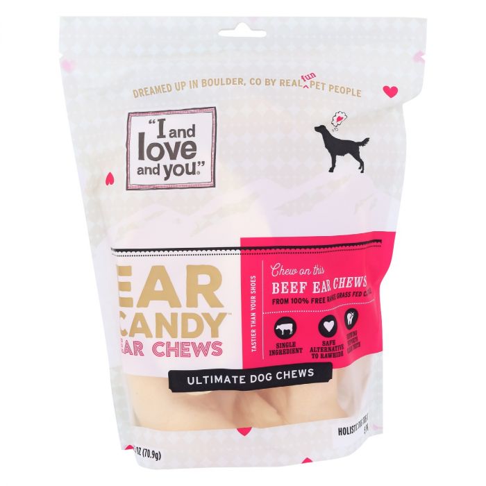 Product photo of I&LOVE&YOU Ear Candy Beef Ear Chews 5Ct