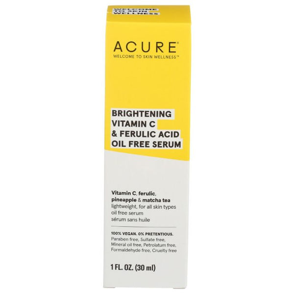 A Product Photo of Acure Brightening Vitamin C and Ferulic Acid Oil Free Serum