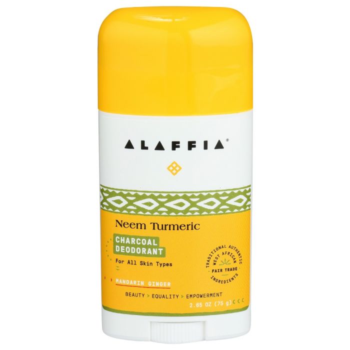 A Product Photo of Alaffia Neem Turmeric Charcoal Deodorant