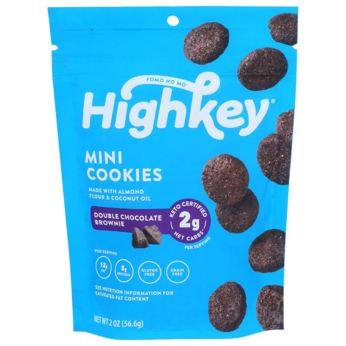 A Product Photo of High Key Double Chocolate Brownie Mini Cookies