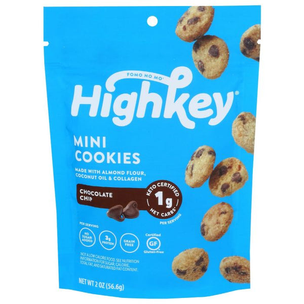 A Product Photo of High Key Chocolate Chip Mini Cookies