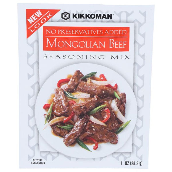 A Product Photo of Kikkoman Mongolian Beef Seasoning Mix