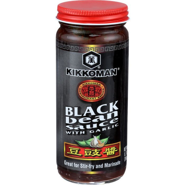 A Product Photo of Kikkoman Black Bean Sauce with Garlic