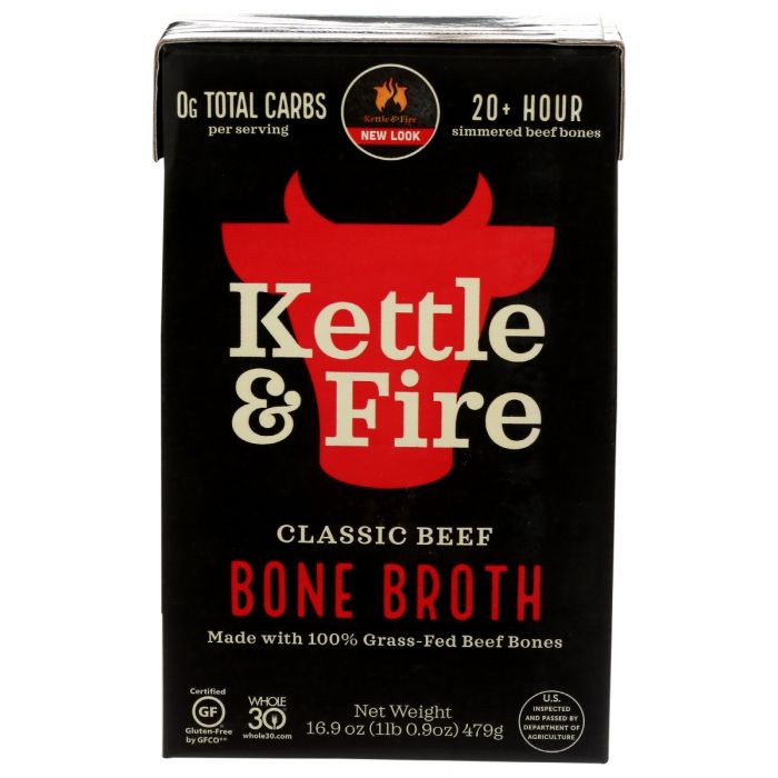 A Product Photo of Kettle and Fire Classic Beef Broth