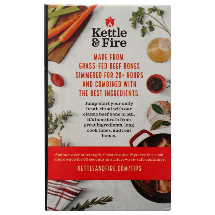 Back of the Box Photo of Kettle and Fire Classic Beef Broth
