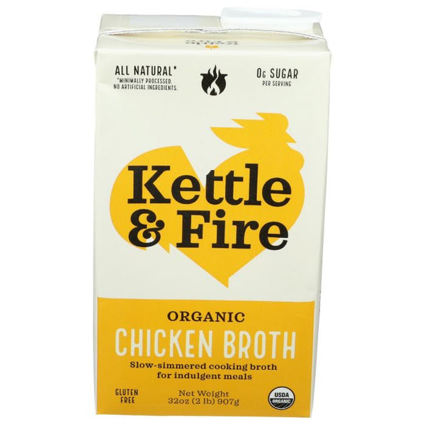 A Product Photo of Kettle and Fire Organic Chicken Broth