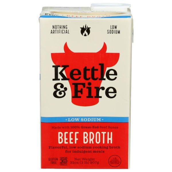 A Product Photo of Kettle and Fire Low Sodium Beef Bone Broth