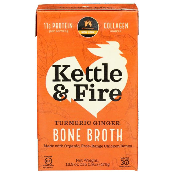 A Product Photo of Kettle and Fire Turmeric Ginger Bone Broth