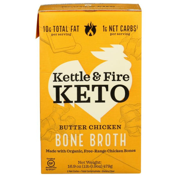 A Product Photo of Kettle and Fire Butter Chicken Broth