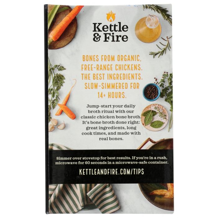 Back of the Box Photo of Kettle and Fire Classic Chicken Bone Broth