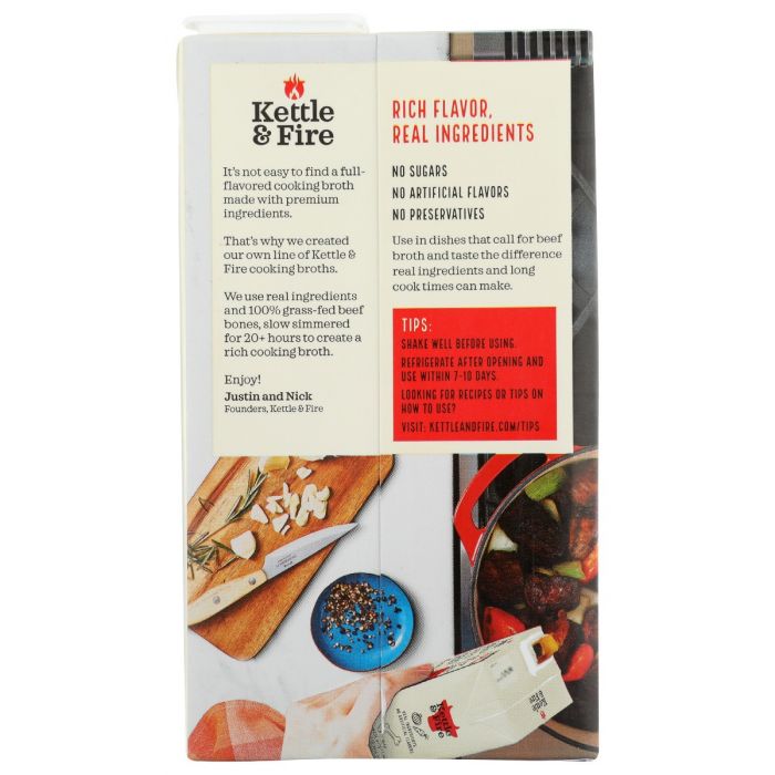 Back of the Box Photo of Kettle and Fire Beef Broth