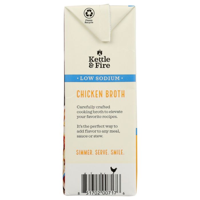 Nutrition Label Photo of Kettle and Fire Low Sodium Chicken Broth