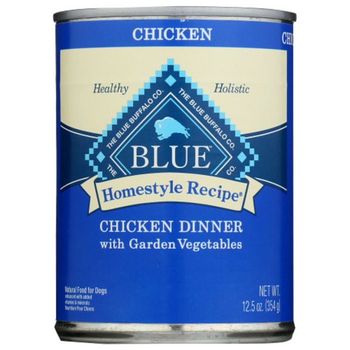 A Product Photo of Blue Diamond Homestyle Recipe Chicken Dinner with Garden Vegetables Adult Dog Food