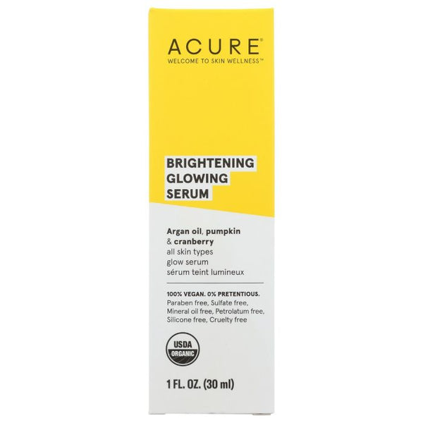 A Product Photo of Acure Brightening Glowing Serum