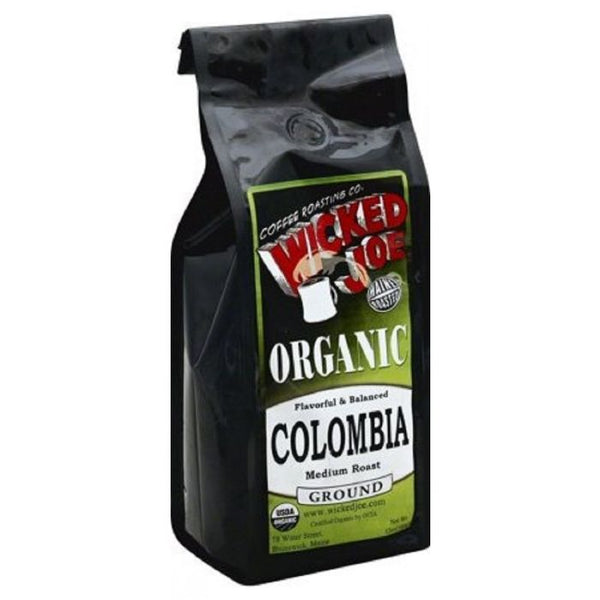 A Product Photo of Wicked Joe Organic Colombia Ground Bean Coffee