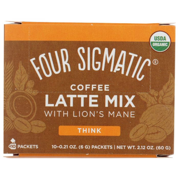 A Product Photo of Four Sigmatic Coffee Latte Mix with Lion's Mane