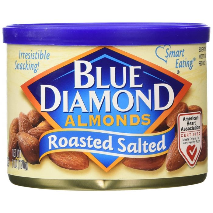 A Product Photo of Blue Diamond Roasted Salt Almonds in Tin
