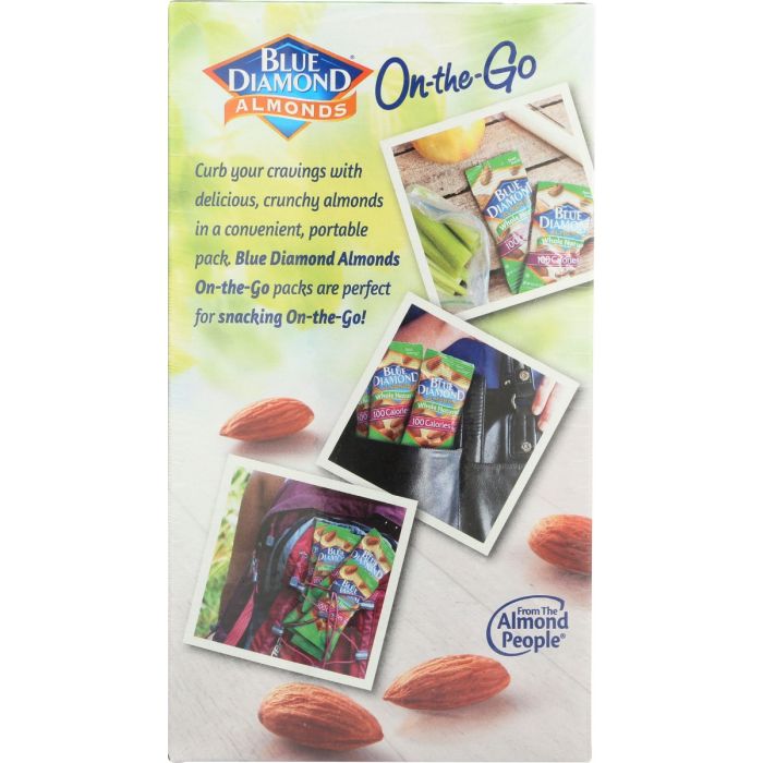 Back of the box Photo of Blue Diamond On-the-Go Almonds