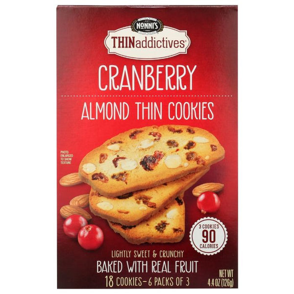 A Product Photo of Nonni's Nonni's Cranberry Almond Thin Cookies