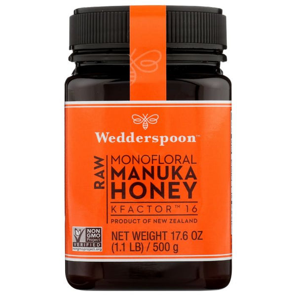 Product photo of Wedderspoon Raw Honey Manuka K Factor 16