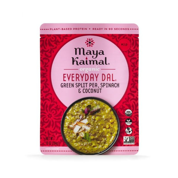 A Product Photo of Maya Kaimal Green Split Pea, Spinach and Cococnut Everyday Dal
