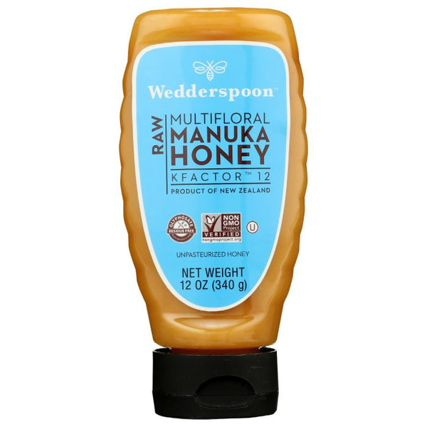 Product photo of Wedderspoon Raw Multifloral Honey Manuka 