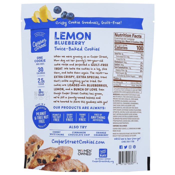 Lemon Blueberry Twice Baked Cookies (5 oz)