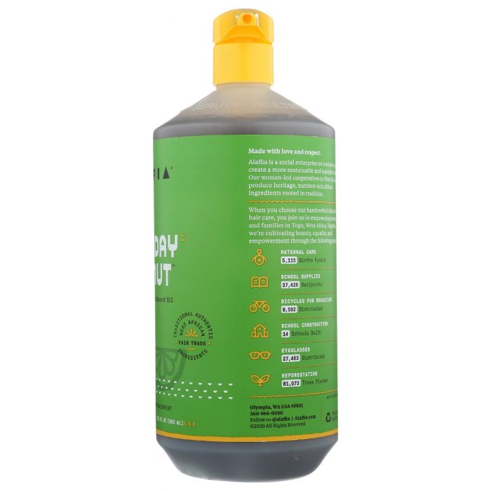 Side Label Photo of Alaffia Everyday Coconut Body Wash in Coconut Lime Body Wash
