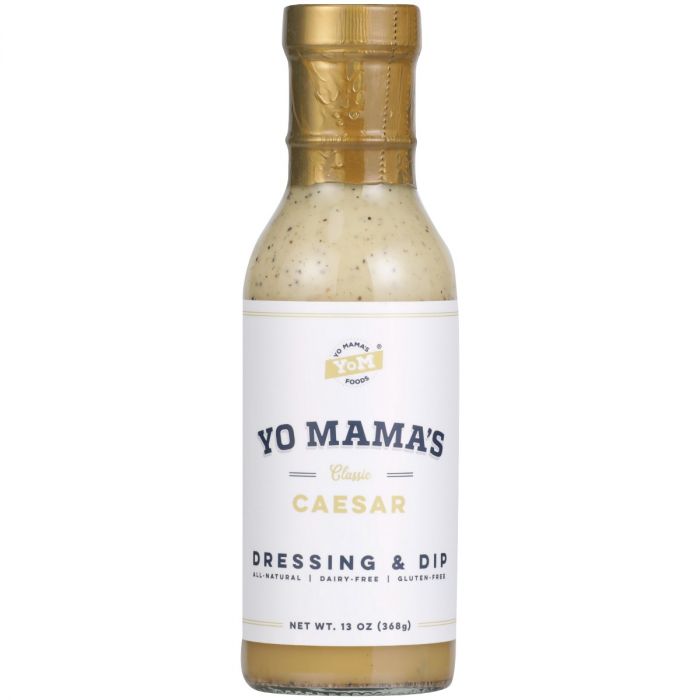 A Product Photo of Yo Mama's Caesar Dressing and Dip