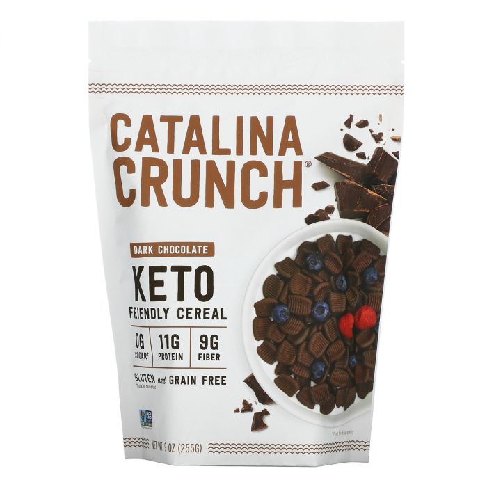 A Product Photo of Catalina Crunch Dark Chocolate Cereal