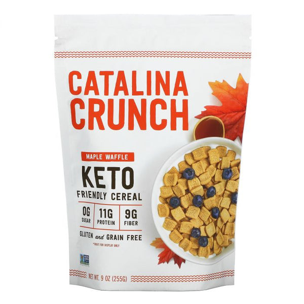 A Product Photo of Catalina Crunch Maple Waffle Keto Friendly Cereal