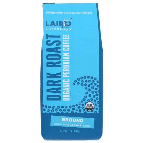 A Product Photo of Laird Dark Roast Organic Peruvian Ground Coffee