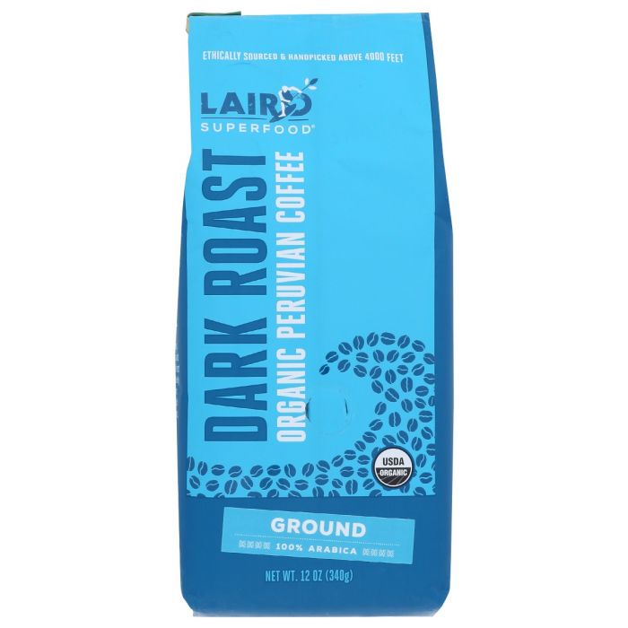 A Product Photo of Laird Dark Roast Organic Peruvian Ground Coffee